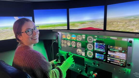 Simulador de vuelo Cessna